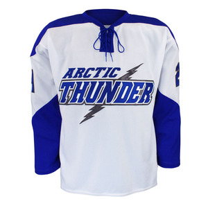 Maillot de hockey sur glace 100 % polyester de haute qualité, impression par sublimation, couleur unie, unisexe, logo personnalisé, sublimation OEM, antibactérien - Product Image 1