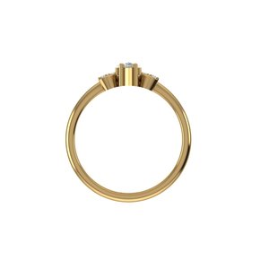 แหวนเพชรทรงมาร์คีส์ขนาด 7 US ไซส์ ผลิตในห้องปฏิบัติการ เงินแท้ 925  ทอง 9kt, 14kt, 18kt สำหรับเครื่องประดับผู้หญิง - Product Image 5