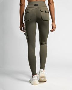 2022 Logo personnalisé taille haute femmes Gym Fitness pantalon sport Yoga Leggings avec motif solide pour l'entraînement Scrunch Butt Design - Product Image 4