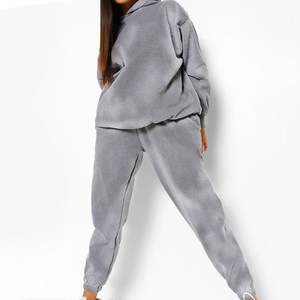 Nuevo chándal de moda con lavado ácido para mujer, chándal de manga larga transpirable y resistente para mujer, con calidad económica. - Product Image 1