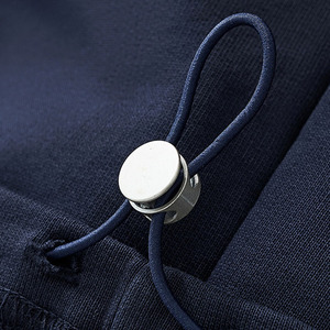 En Stock, Listo para Enviar, Ropa Urbana al por Mayor, ODM, Sudadera con Cuello Polo a Rayas de Color, 380 g/m², 100 % Algodón - Product Image 4