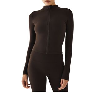 Custom Womens Yoga Sportswear Breathable Lightweight Quick Dry Fitness <b>Jacket</b> for Autumn & Casual <b>Workouts</b> - Product Image 1