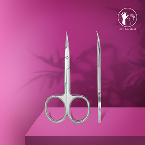 Ciseaux à cuticules professionnels pour gauchers SE-11/1 EXPERT 11, manche rond, ciseaux de manucure tranchants pour manucures - Product Image 3