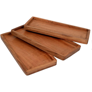 Plat de service ovale en bois massif naturel personnalisé, écologique, plateau alimentaire en bois et planche à charcuterie haut de gamme avec poignées - Product Image 4
