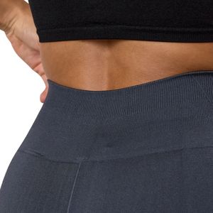 Legging bleu taille haute pour femme, coupe compressive, extensible, pour l'entraînement, le yoga et la gym, bas de sport athlétique - Product Image 5