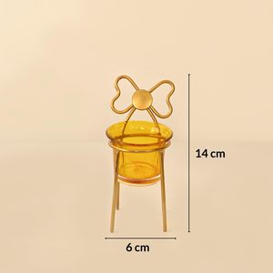 Supports de bougies votives Hind Craft Living Mini Chair T-Light, multicolores, en métal, finition brillante, écologiques, faits à la main - Product Image 3