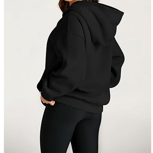 Sudadera con capucha extragrande de 500 g/m², sudadera gruesa para mujer, sudadera cálida informal de talla grande para mujer - Product Image 5