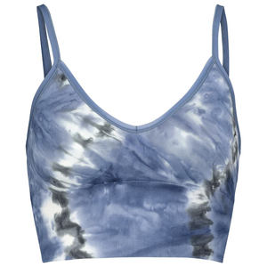 Nuevo Sujetador Deportivo Personalizado Más Popular a Precio Económico para Mujer, Último Modelo con Estampado Tie Dye, Ropa Deportiva Activa para Gimnasio - Product Image 1