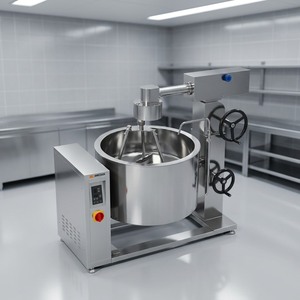 Olla de vapor con inducción y revestimiento giratorio Amicook 380V/440V, modelo automático, duradero, eléctrico, que ahorra trabajo y espacio. - Product Image 6