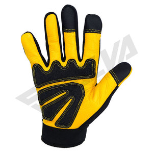 Guantes de Trabajo de Alta Seguridad OEM Personalizables Multiusos Ligeros Transpirables Compatibles con Pantallas Táctiles de Cuero Sintético - Product Image 1