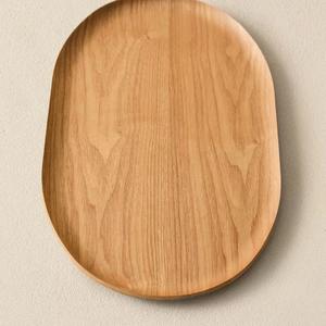 Plateau de service en bois d'acacia massif, plateau à thé et café, fabrication directe du fabricant - Product Image 1