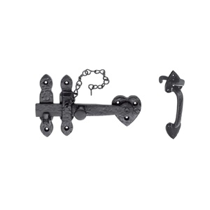 Thiết kế mới hai mặt vòng cổng chốt vườn hàng rào cổng ngón tay cái chốt sơn tĩnh điện màu đen cho cửa khách sạn - Product Image 1