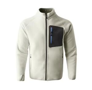 Veste en polaire unisexe, col montant, fermeture éclair, respirante, coupe-vent, vêtements d'hiver décontractés, coupe régulière, couleur unie, sherpa - Product Image 6