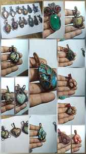 Colgante Infantil de Cristal Natural en Forma de Lágrima con Árbol de la Vida, Joyería Budista Tibetana Hecha a Mano con Alambre de Cobre |   Mangalmay - Product Image 2