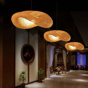 Lampe suspendue en bambou, lampe suspendue tissée naturelle pour l'éclairage des hôtels et des restaurants, fournisseur en gros - Product Image 6