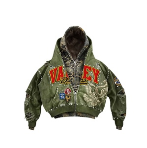 ชุดฮู้ดดี้และกางเกงขาสั้นผู้ชาย Valley Dreams ลายพิมพ์สีสันตามสั่ง สไตล์สตรีท สำหรับฤดูใบไม้ร่วง ดีไซน์ผ้าฟลีซสองชิ้น - Product Image 4