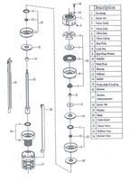 Bomba de Agua Eléctrica Multietapa de Acero Inoxidable de 4 Pulgadas y 0.75KW, Motor Monofásico/Trifásico de 1 HP, Salida Universal