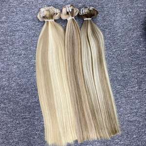 Extensiones de Cabello de Alta Calidad, Color Piano, Mechones Naturales Lisos, Extensiones de Cabello Rubio con Mechas - Product Image 6