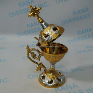 Quemador de Incienso de Latón Premium, Incensario Religioso Vintage, Porta Incienso Decorativo de Metal para Iglesia, Altar, Hogar, Espacio de Meditación - Product Image 2
