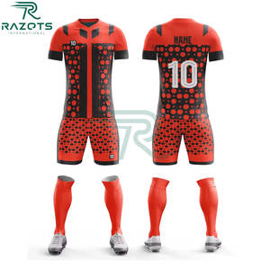 High Quality Soccer Shirts Manufacturer Custom Embroidery Logo <b>Patchwork</b> Mesh Breathable Football Jersey Short Sleeve Plus Size - Product Image 2