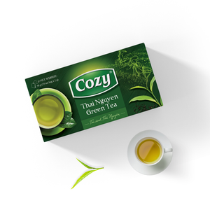 Sachets de thé vert biodégradables de première qualité, sans additifs, thé détoxifiant aux herbes, sachets de thé individuels, boîte d'emballage - Product Image 2