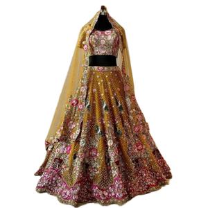 ชุดเลเฮนกาโชลีงานปักลายดิจิทัลบนผ้าจอร์เจต์เนื้อหนาคุณภาพสูงจาก FATEMA FASHION ล่าสุด เหมาะสำหรับงานปาร์ตี้ - Product Image 1