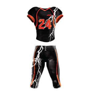 Uniforme de football américain respirant en polyester 100% grande taille, service OEM, personnalisable, vente en gros, durable, léger, confortable - Product Image 1