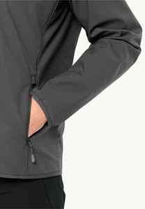 Chaqueta de Forro Polar Gris para Hombre, Cuello Alto, Cierre de Cremallera, Color Sólido Informal, Prenda Exterior con Capucha de Poliéster, Corte Regular - Product Image 5