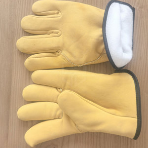 Guantes de Seguridad Industriales de Cuero Premium con Costuras Reforzadas y Alta Durabilidad para Tareas Exigentes - Product Image 6