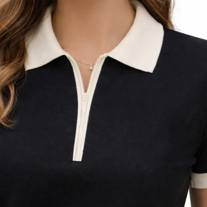 Camisetas de golf de punto transpirables de estilo casual, diseño más popular, últimas tendencias de moda, camiseta polo para mujer para el verano - Product Image 5