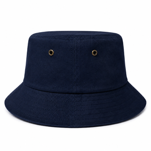 Premium Custom Embroidery Bucket <b>Hat</b> Unisex <b>Navy</b> Blue Cotton Sun Cap Breathable Outdoor Fishermans <b>Hats</b> Wholesale Manufacturer - Product Image 5