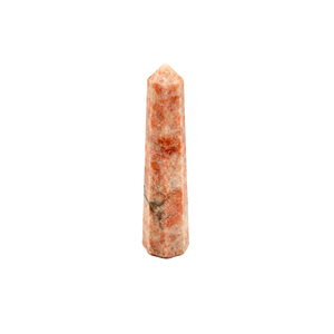 Natural Sunstone <b>Crystal</b> Tower Gemstone Obelisk Handmade Orange Healing <b>Wand</b> Home Decor Feng Shui - Product Image 1