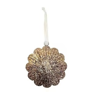 Ornement suspendu en forme d'étoile verte brillante pour la décoration de l'arbre de Noël, motif flocon de neige découpé, décoration de fête de Noël, décoration de la maison - Product Image 4