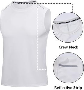 Factory Cheap Custom Logo Muscle Fit Plain Men's Tank Tops Sleeveless Workout 100% Cotton Gym tank Top for Men - Product Image 2
