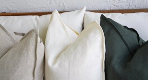 Envelope Closure <b>Pillowcase</b> Soft 100% Linen Zipper Closure Cover Pure European Linen - Product Image 4