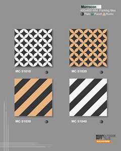 400x400mm Modern Style Grey Premium Ceramic Floor Tiles Decorative <b>Geometric</b> Pattern Anti Slip Rustic Matt Finish Home - Product Image 4
