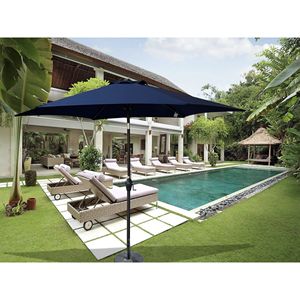 Set di ombrelli e Base da Patio blu Navy da 9 piedi - Product Image 2