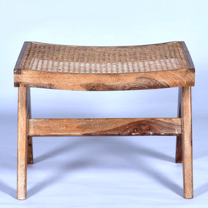 Wholesale Durable Portable Modern Solid Wood Fabric Upholstery <b>Stool</b> V-Leg Foldable Ottoman Living Room Furniture Apartment - Product Image 6
