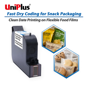 Cartucho de Tinta TIJ de Media Pulgada para Codificación de Fechas en Bolsas de Snacks y Envases Flexibles de Alimentos con Tinta de Secado Rápido - Product Image 1