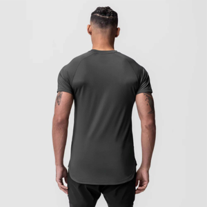 T-shirt de performance tendance pour hommes, 100 % coton, séchage rapide, pour les entraînements, les sports, les aventures en plein air, la course à pied - Product Image 4