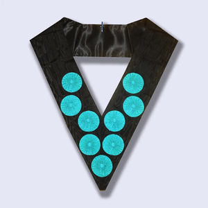 ปลอกคอพิธีกรรมเมสันแบบมีจี้ประดับ ผลิตในปากีสถาน สำหรับเลขานุการแห่งลอดจ์ และเลขานุการการเงินแห่งลอดจ์ - Product Image 5