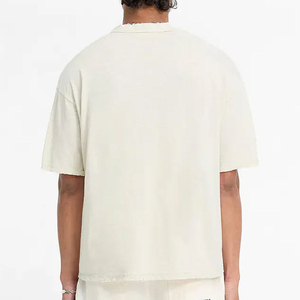เสื้อยืดผู้ชายแบบพื้นฐาน 230 กรัม คอกลม แขนสั้น ทรงหลวม ผ้าฝ้าย สไตล์ลำลอง สตรีทแวร์ เสื้อยืดผู้ชายลำลอง - Product Image 3