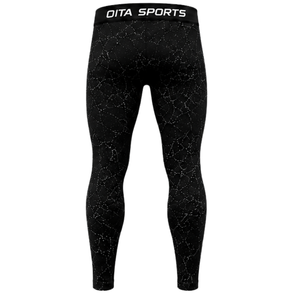 Ensemble de vêtements de sport pour homme, manches longues et leggings noirs, compression active pour l'entraînement, fitness, gym, sport, entraînement athlétique - Product Image 6