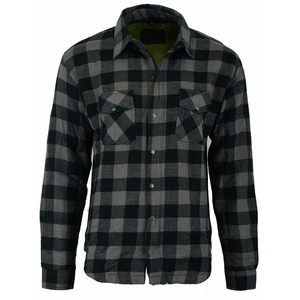 Chemises décontractées d'été pour hommes en flanelle de polyester, col rabattu, options de logo personnalisé, impression numérique, broderie, manches longues, 300g - Product Image 1