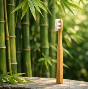 <b>Toothbrush</b> Soft for Charcoal Bristles /Plastic Handle Eco-Friendly <b>Disposable</b> Regular Size for Hotel Home Travel Use - Product Image 4