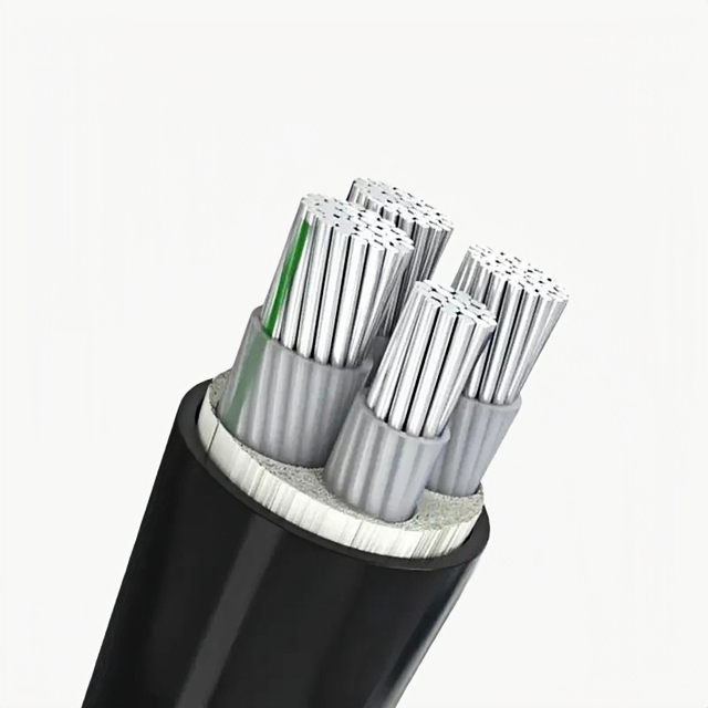 Aluminum XLPE Insulated PVC Sheathed Industrial Construction Power Cable 0.6/1kV IEC 60502-1 IP67 Rated for Low Voltage Power