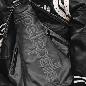 Chaqueta de Invierno para Hombre, Diseño Varsity, Nueva Colección, Bordado Intenso, Pedrería, Impermeable, Resistente al Viento, Decoración Vintage - Product Image 3