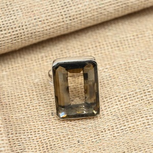 925 Sterling Silver Smokey Topaz <b>Ring</b> Natural Topaz Gemstone Handmade <b>Ring</b> Elegant Gift for Unisex - Product Image 3