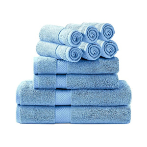 Serviette en coton 100% écologique, couleur unie, personnalisable, très absorbante, prix abordable, service OEM, usine de serviettes, best-seller - Product Image 5