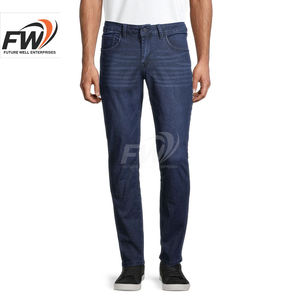 Jean en denim coupe droite et régulière pour homme, vente en gros OEM, nouvelle collection, style décontracté vintage, jean évasé en denim ciré pour homme - Product Image 1